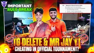 TG DELETE & MR JAY YT CHEATING IN OFFICIAL TOURNAMENT?😱 | FREE FIRE ESPORTS GUN SKIN RULE🤬