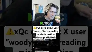 ⚠️xQc calls out X user 