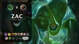 Zac Mid vs Zed - NA Challenger Patch 13.18