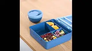 X-HOME Kids Lunch Box & Cutlery Set-1.8L Capacity - Dishwasher Safe