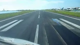 Mit dem A330 in die Malediven : Cockpit Landung