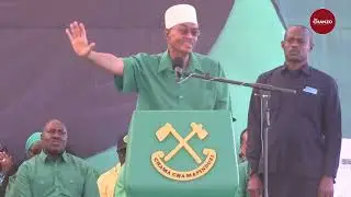 Rais Mstaafu wa Zanzibar Amani Abeid Karume Amnadi Mgombea Urais wa CCM Samia Suluhu Hassan