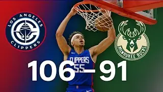 Clippers&rsquo; 15&ndash;0 Run Stuns Bucks | Summer League Shock at Cox Pavilion! #nba #usa #basketball