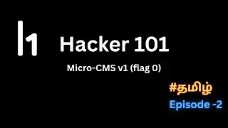 I HACKED A CTF USING ONLY A MICRO-CMS!(flag 0) #tamil