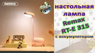 Детская настольная лампа Remax RT-E315 c аккумулятором. Видео обзор