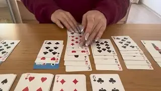 ASMR Quiet Solitaire Game | Cute Cards, Nails Sounds, Slow Elegant Hands (No Talking) 