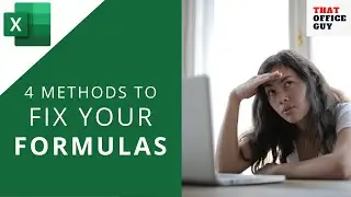 ✅ Solved ✅ How to FIX Your Excel Formulas [Microsoft Excel Tutorial]