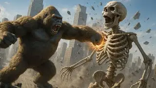 💀🌊 KING KONG vs Esqueleto Gigante: ¡El Resurgir Desde las Profundidades del Océano!