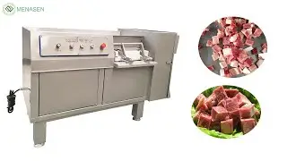 MNS-QD350 Frozen Pork Meat Dicing Machine| Automatic Beef Meat Cube Cutting Machine| Bacon Dicer