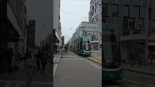 Tram16 am Bahnhof Basel SBB Schweiz🇨🇭#tram #stra&szlig;enbahn #travel #&ouml;v #bvb #city #shorts #yt