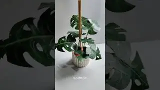 diy paper plant with pot | asthetic table decor ideas | paper craft #shorts #diycrafts #papercraft