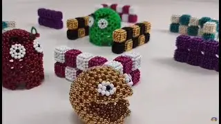 DIY Funny Game Pacman with Magnetic Balls | Simple
