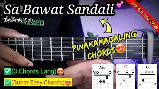 Sa Bawat Sandali Guitar Tutorial - Amiel Sol (EASY CHORDS) #shopeetagtowin
