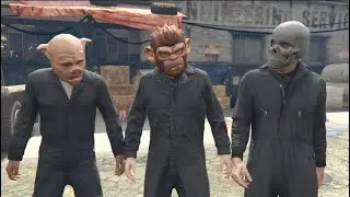 Robbing an armoured truck in GTA V 