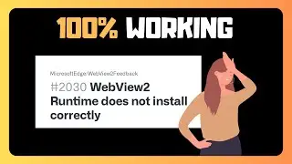 EASY FIX For  You Currently Do Not Have Microsoft Webview2 Runtime Installed In Windows 11