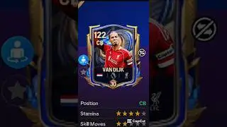 117 Van Dijk Review - Wall🧱 #fcmobile #fifamobile #fifamobile #trending #shortsfeed #fifa #review