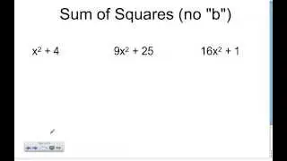 Factoring Quadratics (Special Cases)