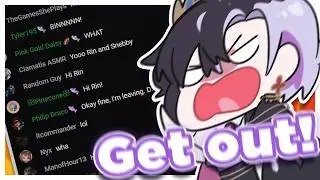 Rin begins stream, IMMEDIATELY starts harassing chat