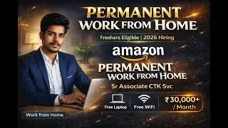 Permanat Work From Home Jobs from Amazon 2026 Latest Updates | Work from home jobs 2026 telugu Amazo