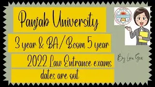 Panjab University 3 year Law & 5 year BA/B.Com LLB 2022 Law Entrance Exam Dates are out