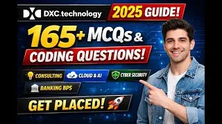 DXC Technology Interview Preparation 🎯💥 | All Departments + MCQs + Coding Placement Drive 💼