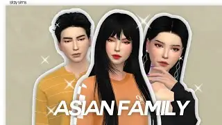 Asian Family + CC LIST | The Sims 4 Create a Sim