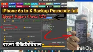 How to FIX iPhone 6s to X Backup Passcode fail. Error Mount Data 10% Backup 6S to X iCloud Bypass