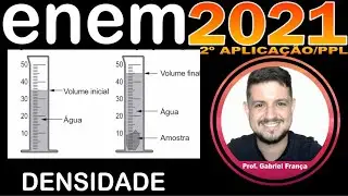 ENEM 2021 PPL A densidade &eacute; uma propriedade que relaciona massa e volume de um material. Um