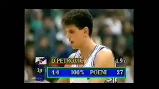 Drazen Petrovic 38 pts vs Cibona 1988/89