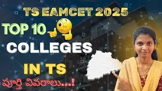Top 10 B.tech colleges in TS through eamcet 2025