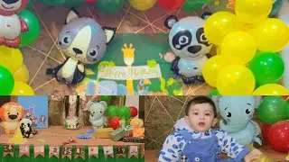 Babies First birthday decor idea |Jungle theme | Little One, Big Celebration: Happy 1st Birthday
