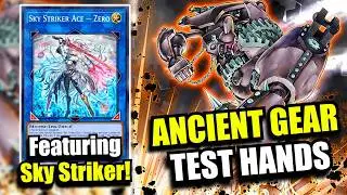 Yu-Gi-Oh! Ancient Gear Sky Striker Test Hands and Theory!