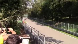 Before the Bridge Ascari Chicane F1 Italy Monza Grand Prix Friday Practice 2