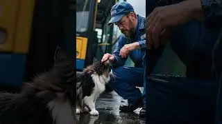 Hero Cat Refuses to Let a Bus Pass. The Reason Saved Everyone's Lives.