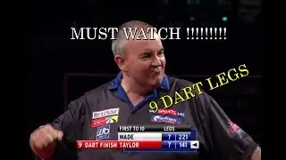 TOP 10 - NINE DART LEGS 🎯