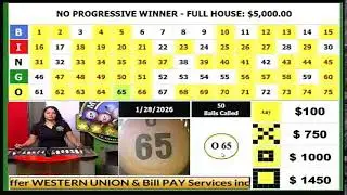 MEGA BINGO DRAW 01-28-2026..JACKPOT IS $$222,275.00.. ADS ARE MUTED TO AVOID COPYRIGHT INFRINGEMENT.