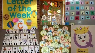 Easy Alphabet  decoration ideas/DIY Alphabet flashcard ideas for school/Alphabet learning activities