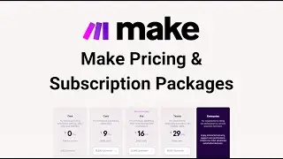 Пакеты цен и подписки Make.com (ранее Integromat)