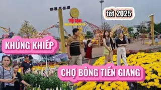 Khủng Khiếp ' Chợ Hoa Tiền Giang 25 tết cực sốc cây hạnh cao nhất miền tây