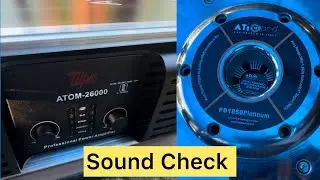 ATi Pro PD 1850 Platinum Speaker and ATOM 26000 Amplifier Sound Check @Kishorksc