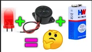 Amazing 😲 How to connect LED and Buzzer with Battery|Technical D.V
