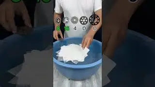 TRY TO GUESS HOW MANY TISSUE PAPER WILL FLOAT! #satisfying #asmr #foryou #water #waterexperiments