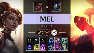 Mel Mid vs Akali - KR Grandmaster Patch 25.10