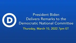 President Joe Biden delivers remarks to members of the Democratic National Committee