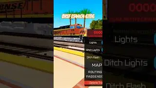 BNSF ES44C4 [6786] Leading BNSF Intermodal Train in Fullerton #bnsf #roblox #railfan #shorts