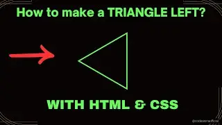 Make TRIANGLE LEFT with HTML & CSS | A Beginner's Guide | Code Arena