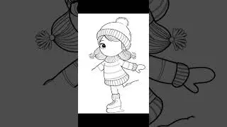 How to Draw Skating Easy Step by Step 🛹#skating