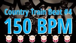150 BPM - Country Train Beat #4 - 4/4 #DrumBeat - #DrumTrack - #CountryBeat 🥁🎸🎹🤘