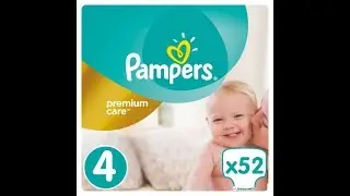Распаковка Подгузники Pampers Premium Care Размер 4 (Maxi) 8-14 кг, 52 шт из Rozetka.com.ua