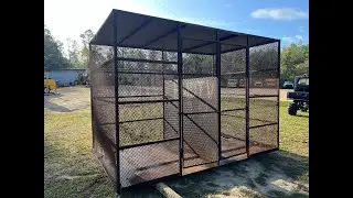 Expanded Metal Storage Cage Lot#990